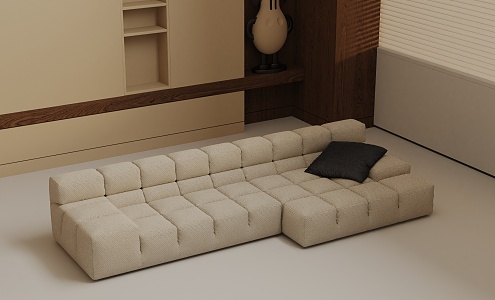 Three-seat sofa 3d model