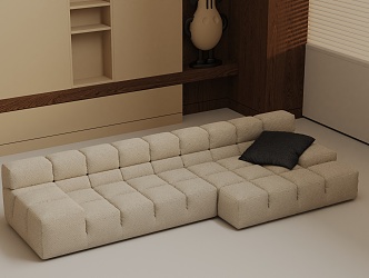 Three-seat sofa 3d model