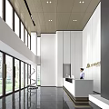 Modern Front Desk Company Front Desk 3d model