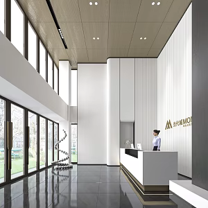 Modern Front Desk Company Front Desk 3d model