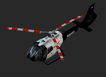 EC130 Helicopter 3d model