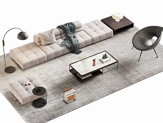 Sofa coffee table 3d model