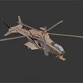 Modern Helicopter Model Showcasing Sleek Aerodynamic Body And Rotor Blades Design