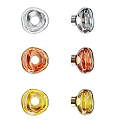 Modern Unique Amber Glass Wall Sconces With Oval And Round Shapes For Interior Decor