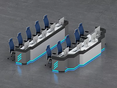 Modern console profiled console 3d model