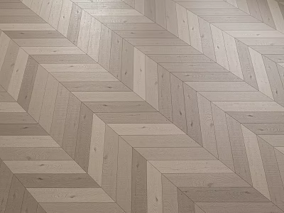 Light Grey Herringbone Wooden Floor Interior Design With Natural Grain Texture 3d model