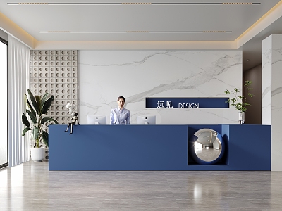 Office Reception Desk model