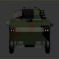 Armored Military Vehicle With Camouflage Paint 8 Wheeled Design And Top Mounted Weapon