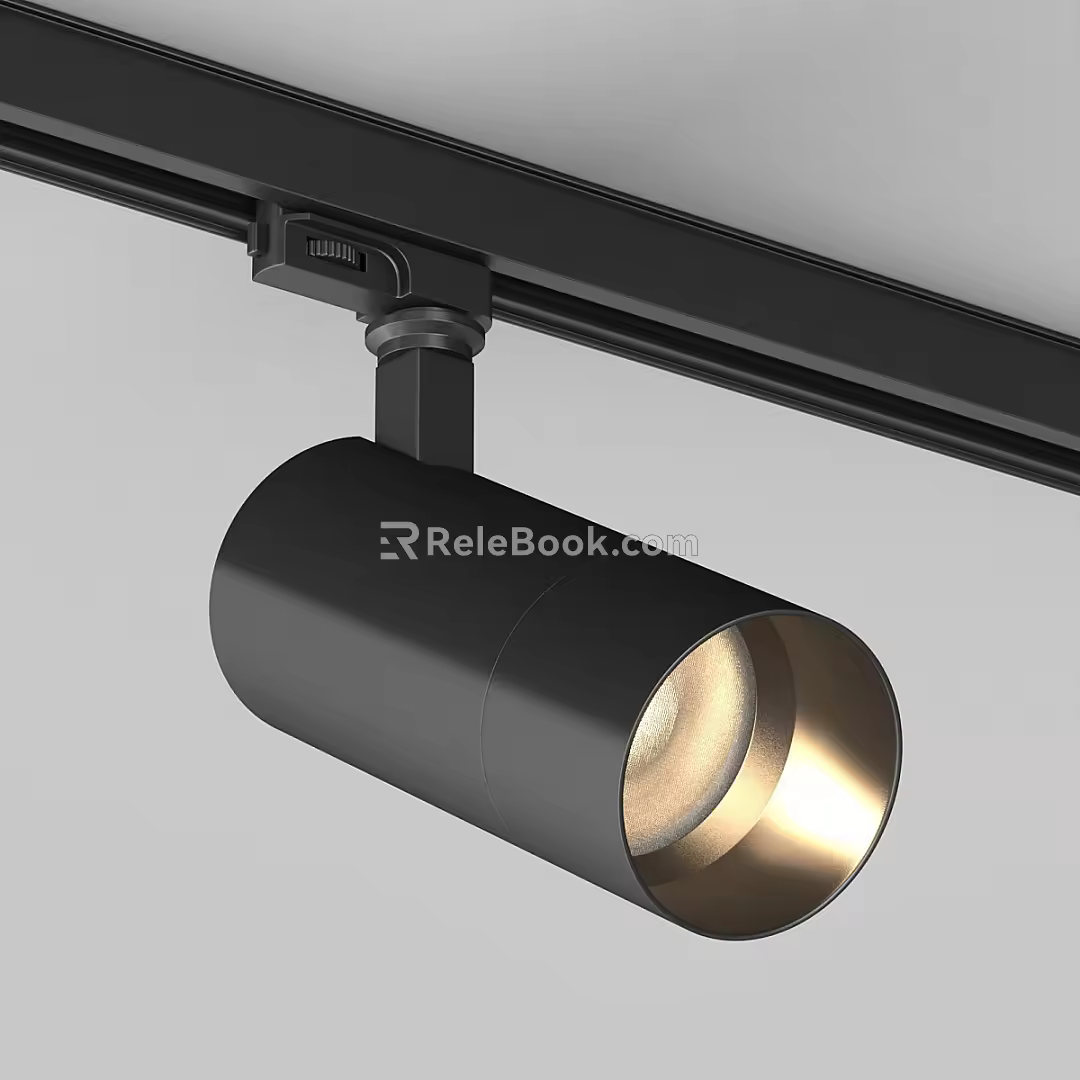 Simple spotlight 3d model