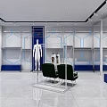 Breck Store Interior With Colorful Mannequins And Modern Display Counters