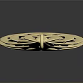 Golden Pendant with Intricate Woven Design as Stylish Daily Life Accessory