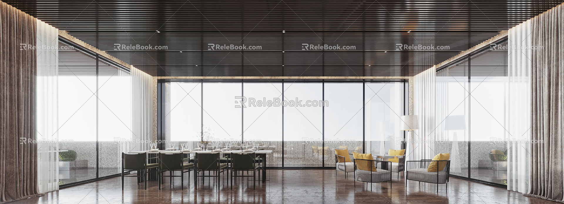 Reception area 3d model