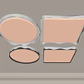 Ceiling lamp round ceiling lamp square geometric combination bedroom living room children's room simple ceiling lamp 3d model