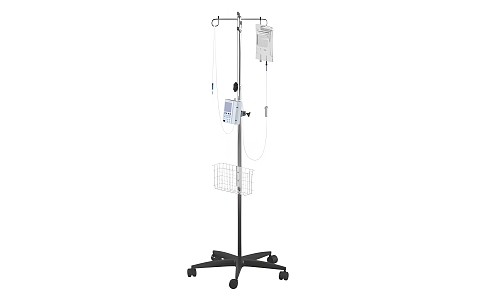 Infusion stand with pump 3d model