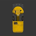 Yellow Hydraulic Mobile Aerial Work Platform With Guardrail Mechanical Arm And Wheels