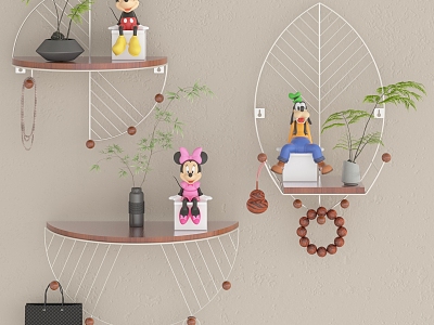 Home Storage Rack Mickey Mouse 3d model