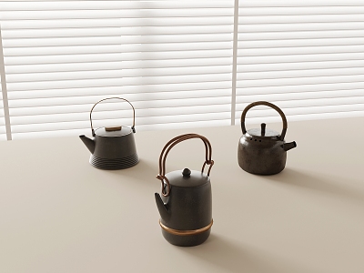 New Chinese Zen Tea Set Teapot model