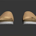Casual Daily Wear Comfortable Leather Slippers With Thick Cork White Sole Shoes