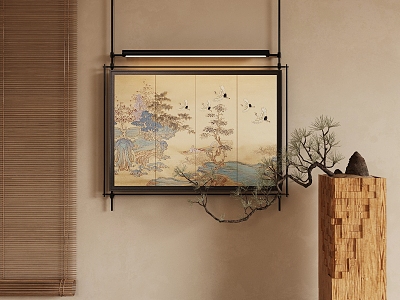 New Chinese Decorative Painting 3d model