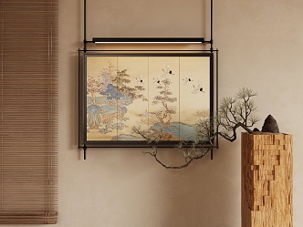 New Chinese Decorative Painting 3d model