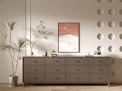 Modern Wood Grain Cabinet Simple Style Cabinet Whole Cabinet Sideboard Balcony Cabinet Storage Cabinet Entrance Cabinet 3d model