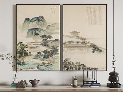 New Chinese Landscape Painting Decorative Hanging Painting model