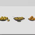 Ceramic Bowls of Various Colors Filled with Lemons Green Fruits and Oranges