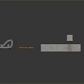 Practical Metal Parts Including Square Blocks Curved Tubes And Orange Screws For Daily Use