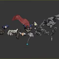 Game and Movie Characters Collection with Superman and Diverse Action Figures