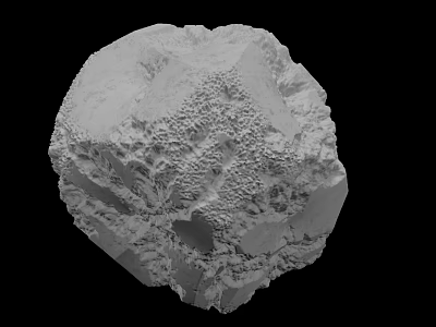 Natural Decorative Rockery Stone With Rough Surface And Irregular Shape Design 3d model