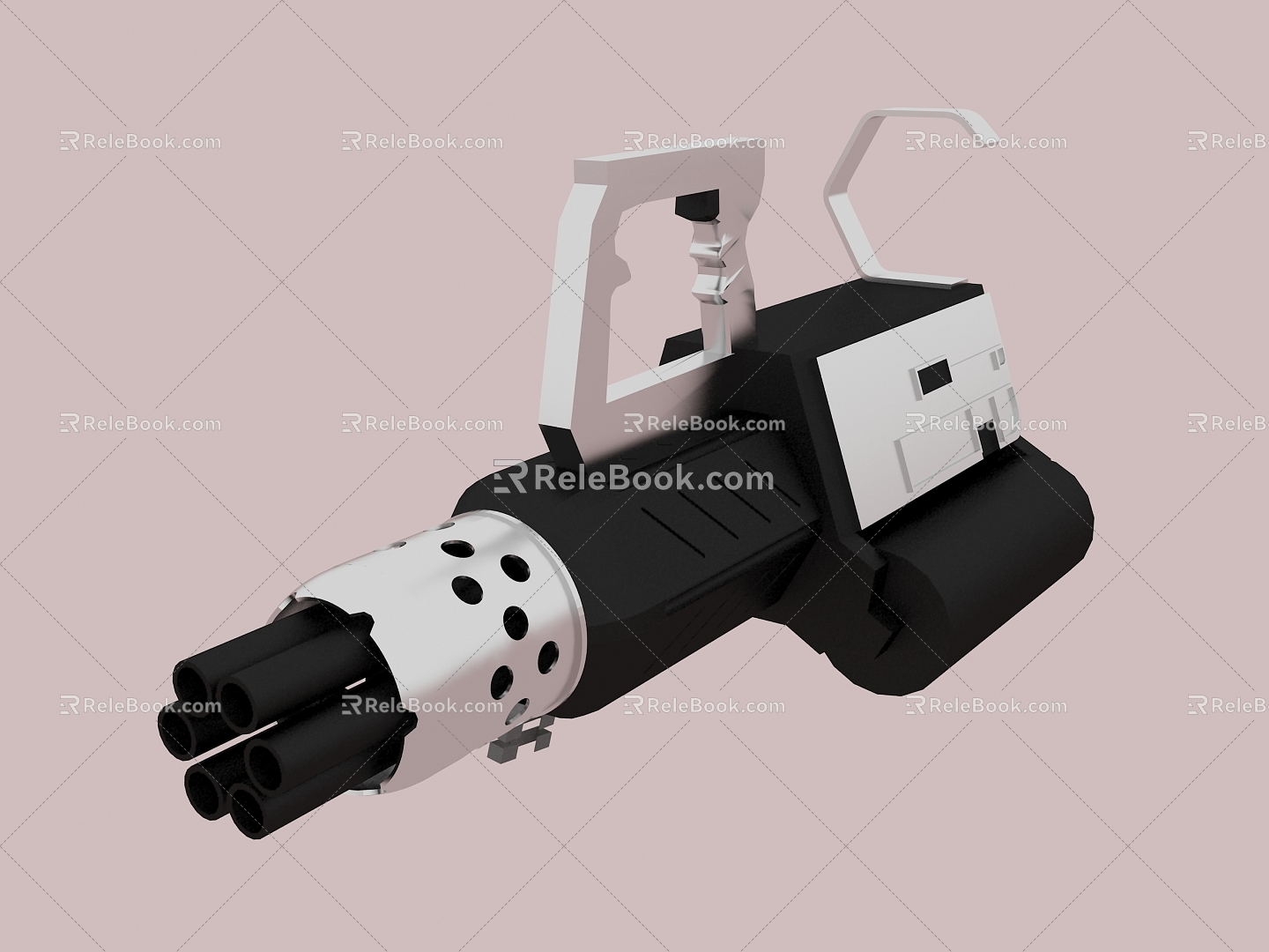 biochemical crisis runner machine gun 3d model