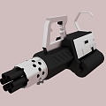 biochemical crisis runner machine gun 3d model