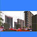 Modern Residential Building With Sleek Facade Large Windows Balconies And Landscaped Surroundings