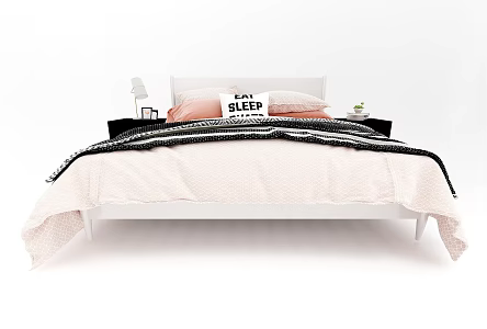 Modern Style Bed 3d model