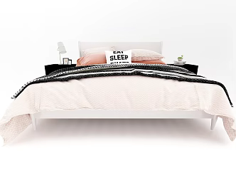 Modern Style Bed 3d model