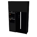 Modern Custom Cabinet High Cabinet Refrigerator 3d model