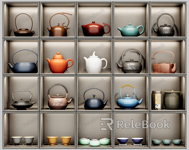 New Chinese Tea Set Tea Set Combination Tea Pot Tea Cup model