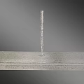 Water Fountain Design Featuring Flowing Water And Vertical Jet Spray Structures