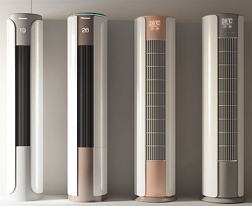 modern air conditioner vertical air conditioner 3d model