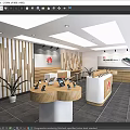 Modern Mobile Phone Store Huawei Mobile Phone Experience Store Digital Store Mobile Phone Accessories Store Display Cabinet Zhongdao Display Desk 3d model