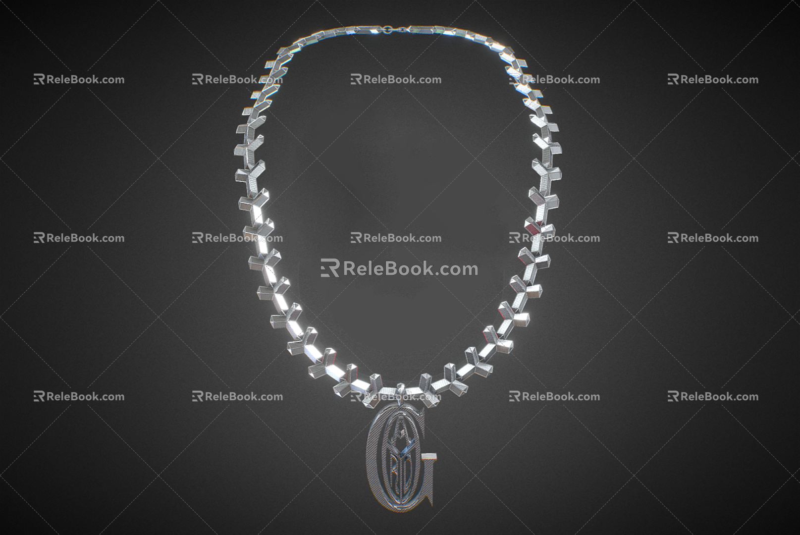 Modern Necklace 3d model