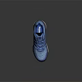 Blue Sports Running Shoes With Mesh Upper Design And White Sole For Comfortable Wear