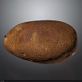 Fresh Orange Kiwano Melon With Honeycomb Textured Skin On Dark Background