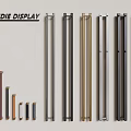 Modern hardware door handle metal handle long handle handle combination 3d model