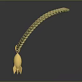 Exquisite Gold Braided Chain Necklace With Teardrop Pendant Design For Elegant Jewelry Look