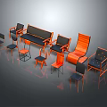 Stylish Modern Leisure Chairs With Wooden Frames Various Designs And Colorful Cushions
