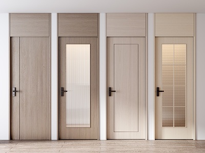 Top door single door swing door wooden door bedroom door minimalist door new Chinese style single door cream wind single door model