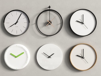 Modern clock wall clock model