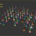 Modern wind power equipment, power equipment, power generation equipment, runner 3d model