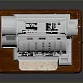 Vintage Cash Register For Daily Living With Wooden Base Drawers Silver Body Keypad And Screen